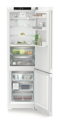 Product image, Perspective: straight open decorated, Fridge-freezer with BioFresh and NoFrost, Casing colour: white, Door colour: white