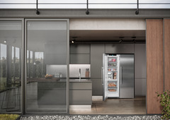 Product image, Perspective: milieu, Freestanding freezer with NoFrost and IceTower, Casing colour: stainless steel, Door colour: stainless steel