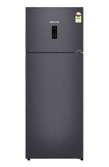 Product image, Perspective: straight closed, Fridge-freezer with NoFrost, Casing colour: grey, Door colour: Cobalt Steel