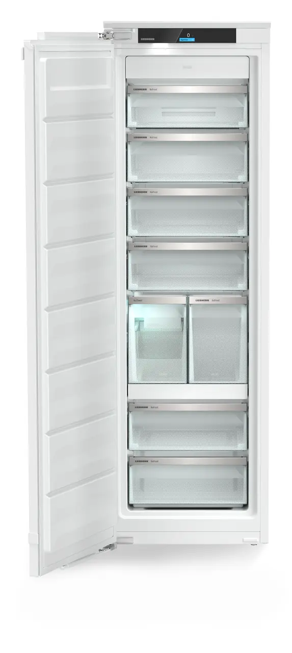 Product image, Perspective: straight open empty, Integrable freezer with NoFrost and IceTower