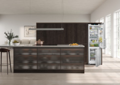 Produktbild, Perspektiv: Omgivning, Kyl-frys-kombination med EasyFresh och NoFrost, Färg på dörr: Rostfritt stål