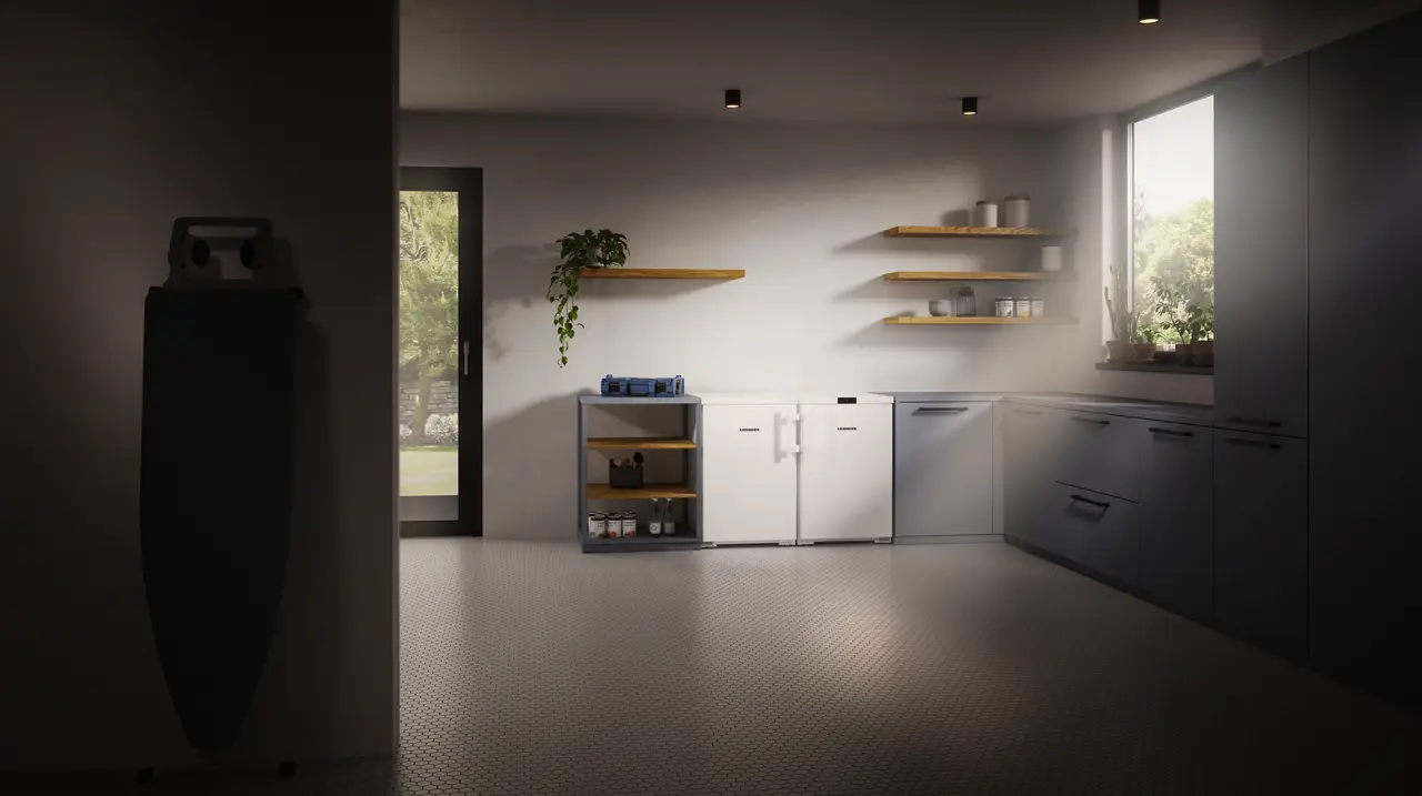 Изображение продукции, Перспектива: Внешние условия, Малогабаритная морозильная камера с системой SmartFrost, Цвет корпуса: белый, Цвет дверцы: белый