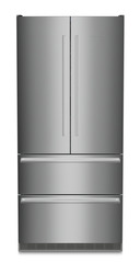 Product image, Perspective: straight closed, Fridge-freezer with BioFresh and NoFrost, Casing colour: stainless steel, Door colour: stainless steel