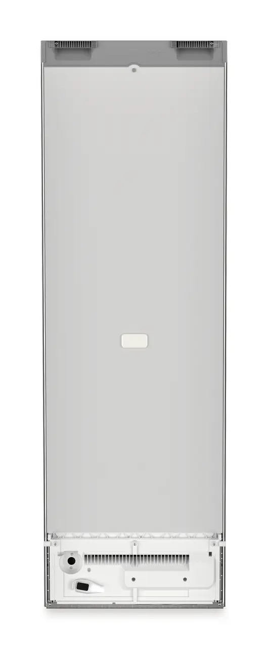 Product image, Perspective: back side, Freestanding freezer with NoFrost and IceTower, Casing colour: silver, Door colour: stainless steel