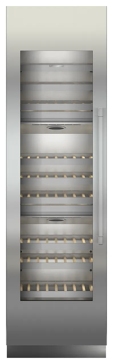 Product image, Perspective: straight closed, Built-in multi-temperature wine cabinet, Casing colour: grey