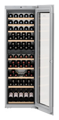Product image, Perspective: special form, Built-in multi-temperature wine cabinet, Casing colour: silver, Door colour: GlassBlack
