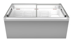 Image de produit, Perspective: Forme spéciale, Réfrigérateur-coffre et congélateur-coffre de supermarché, Couleur de l’habillage: blanc