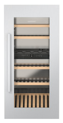 Product image, Perspective: special form, Built-in multi-temperature wine cabinet, Casing colour: silver, Door colour: silver