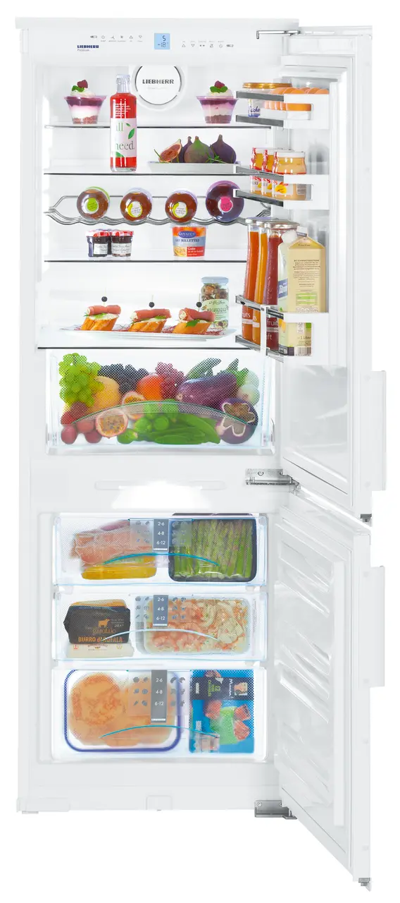 Immagine del prodotto, Prospettiva: Frontale aperto fornito, Combinazione frigo-congelatore