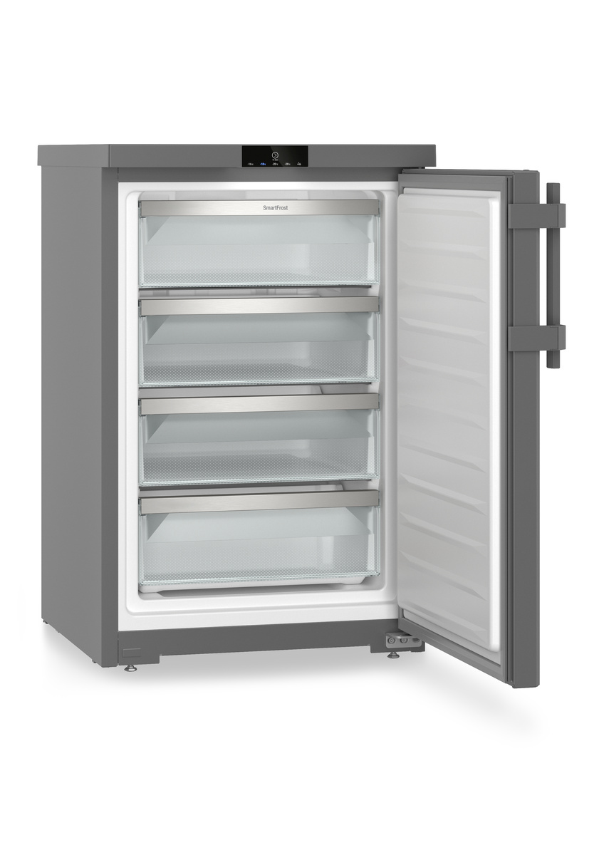 Wnętrze zamrażarki Liebherr Fdgd 1404 z systemem SmartFrost