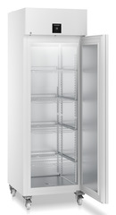 Product image, Perspective: oblique open empty, Laboratory refrigerator with convection cooling, Casing colour: white, Door colour: white