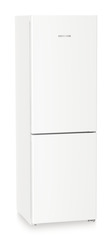 Product image, Perspective: oblique closed, Combined fridge-freezers with EasyFresh and NoFrost, Casing colour: white, Door colour: white