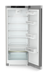 Изображение на продукта, Перспектива: Отпред, отворен, празен, Свободно стоящ хладилник с EasyFresh, Цвят на корпуса: фино сребро