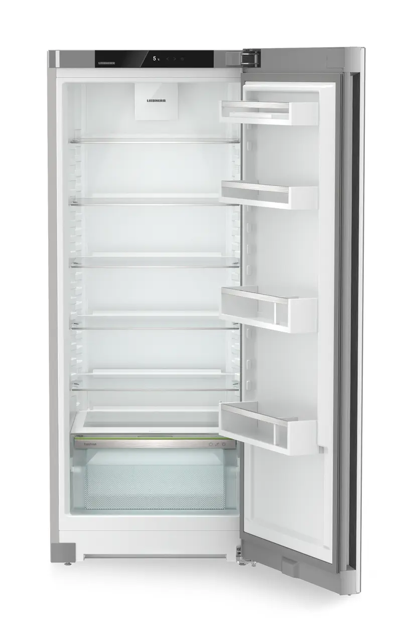 Изображение на продукта, Перспектива: Отпред, отворен, празен, Свободно стоящ хладилник с EasyFresh, Цвят на корпуса: фино сребро