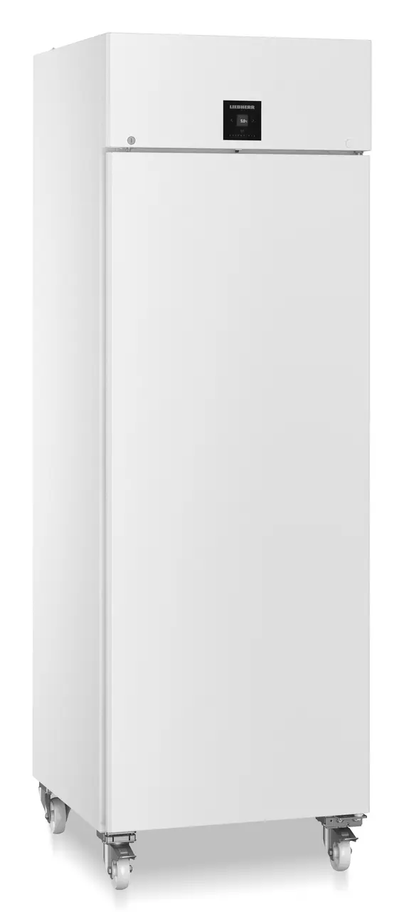 Product image, Perspective: oblique closed empty, Laboratory refrigerator with convection cooling, Casing colour: white, Door colour: white