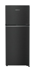 Product image, Perspective: straight closed, Fridge-freezer with NoFrost, Casing colour: grey, Door colour: BlackSteel