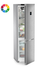 Product image, Perspective: oblique half-open decorated, Fridge-freezer with BioFresh Professional and NoFrost, Casing colour: individual, Door colour: individual