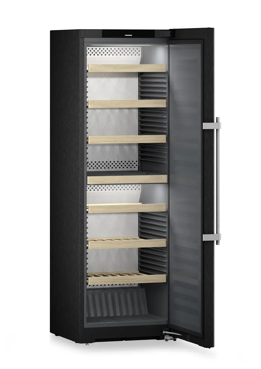 Изображение на продукта, Перспектива: Странично, отворен, празен, Мултитемпературен охладител за вино