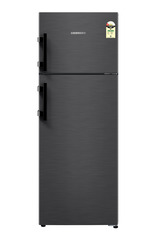 Product image, Perspective: straight closed, Fridge-freezer with NoFrost, Casing colour: grey, Door colour: BlackSteel