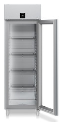 Product image, Perspective: straight open empty, Forced-air refrigerator GN 2/1, Casing colour: stainless steel, Door colour: stainless steel