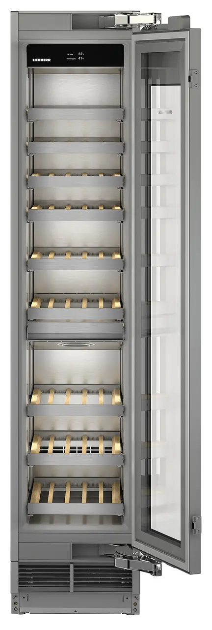 Product image, Perspective: special form, Built-in multi-temperature wine cabinet, Casing colour: grey