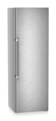 Product image, Perspective: oblique closed, Freestanding fridge with EasyFresh, Casing colour: silver, Door colour: stainless steel