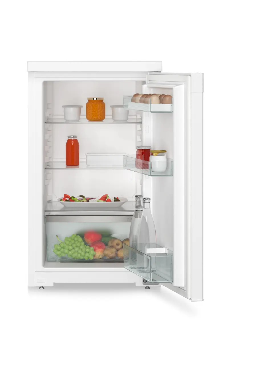 Product image, Perspective: straight open decorated, Table top refrigerator, Casing colour: white, Door colour: white