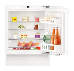 Product image, Perspective: straight open decorated, Under-worktop refrigerator for integrated use