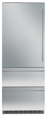 Product image, Perspective: straight closed, Combined refrigerator-freezer with NoFrost for integrated use