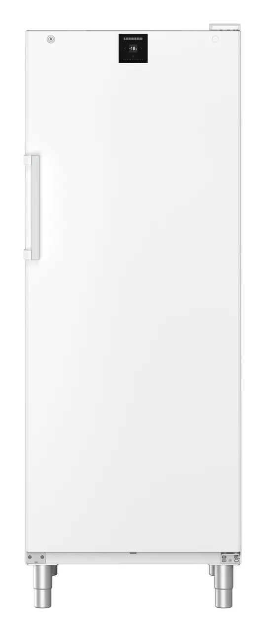 Obrázek výrobku, Perspektiva: Přímý zavřený prázdný, Volne stojící mraznicka s NoFrost, Barva skříně: bílá, Barva dveří: bílá