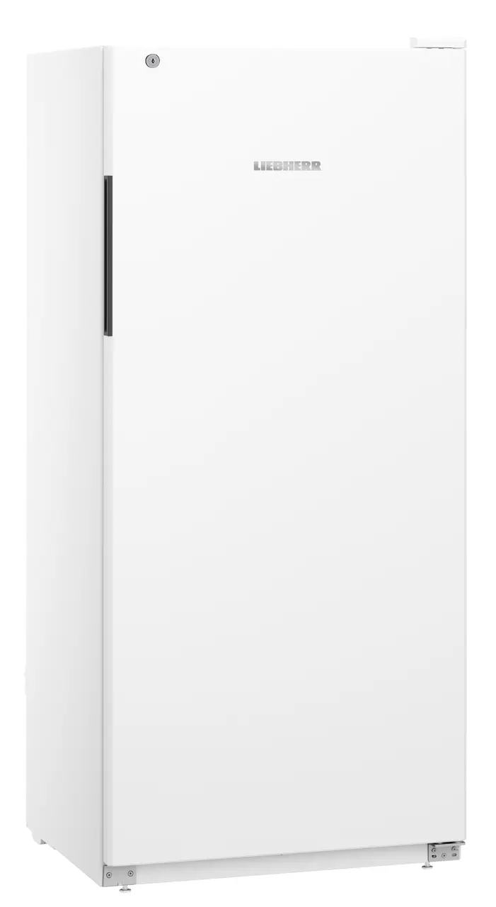 Product image, Perspective: oblique closed empty, Forced-air refrigerator, Casing colour: white, Door colour: white