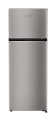 Product image, Perspective: straight closed, Fridge-freezer with NoFrost, Casing colour: grey, Door colour: Stainless Steel