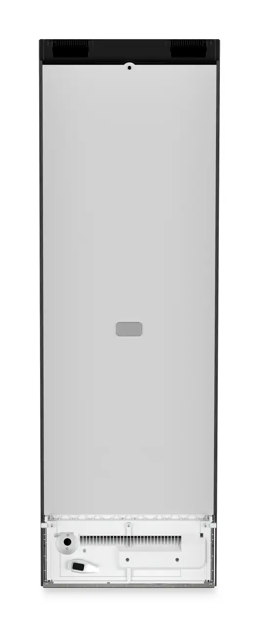 Product image, Perspective: back side, Freestanding freezer with NoFrost and IceTower, Casing colour: BlackSteel, Door colour: BlackSteel