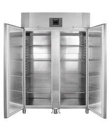 Product image, Perspective: straight open empty, Forced-air refrigerator GN 2/1, Casing colour: stainless steel