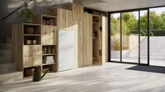 Produkt-Bild, Perspektive: Milieu, Standgefrierschrank mit NoFrost und umweltbewussten Materialien, Gehäusefarbe: Weiß, Türfarbe: Weiß