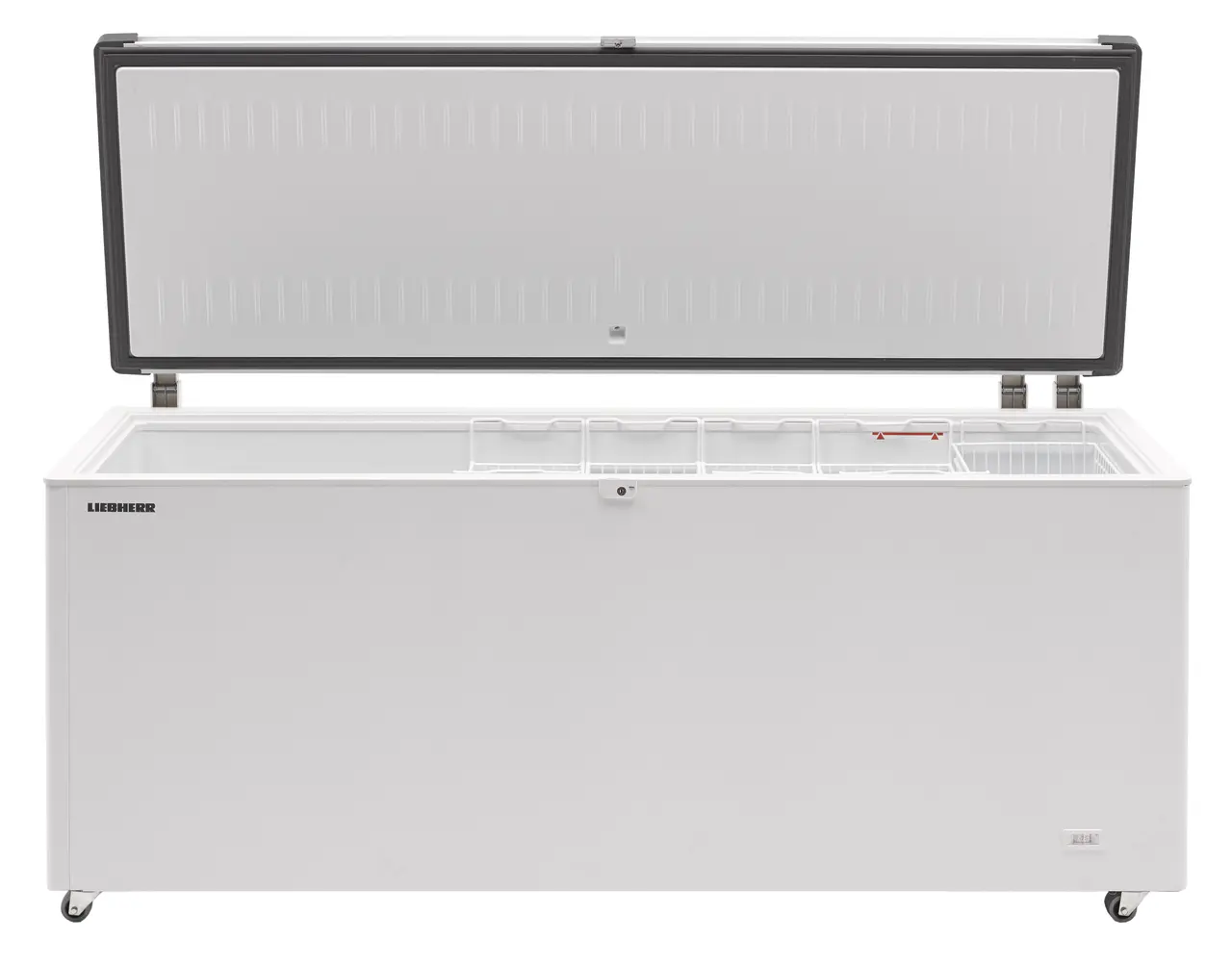 Product image, Perspective: straight open empty, Chest freezers, Casing colour: white