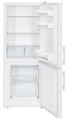 Produkt-Bild, Perspektive: gerade offen leer, Kühl-Gefrier-Automat mit SmartFrost, Gehäusefarbe: Weiß, Türfarbe: Weiß