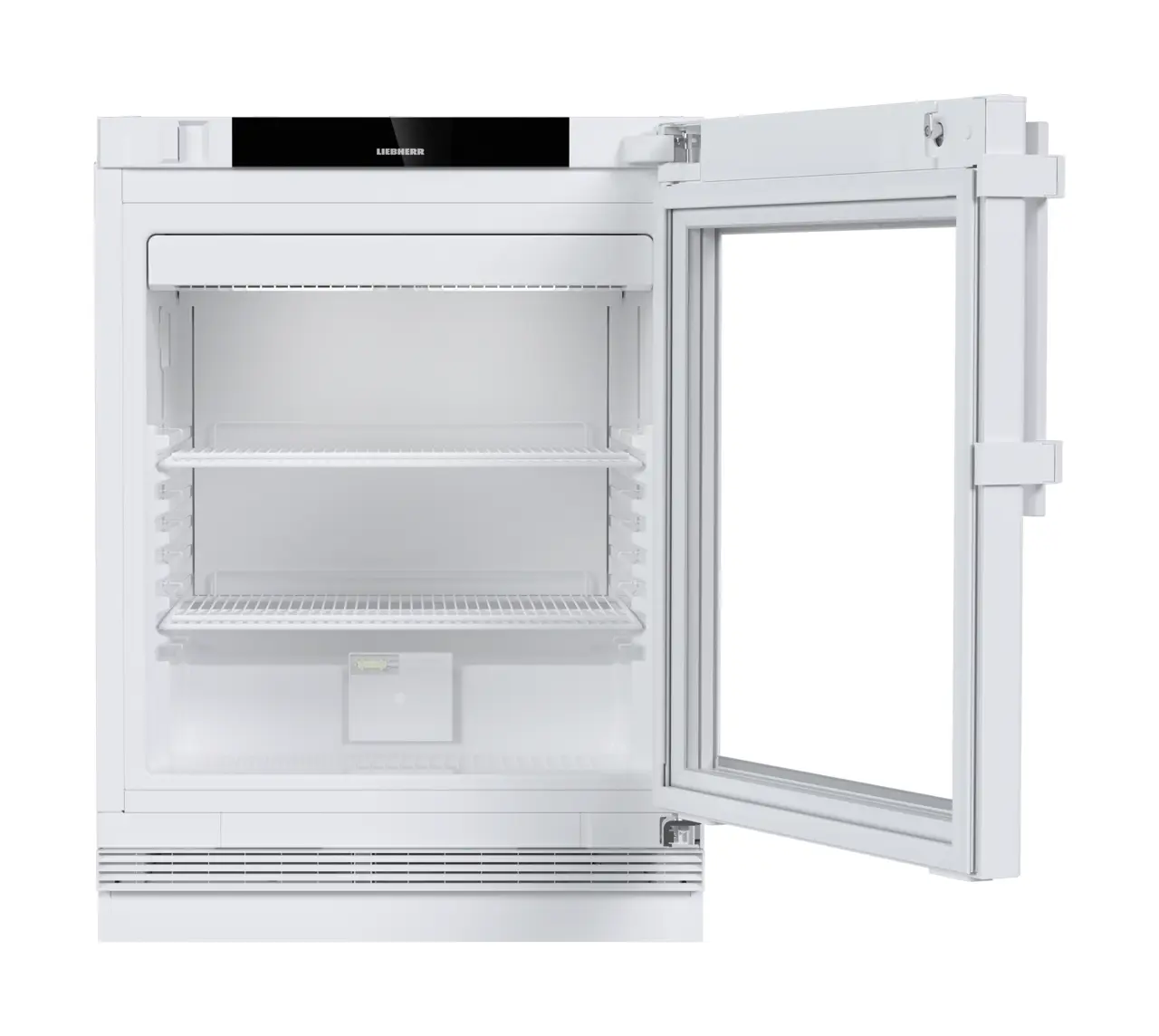 Изображение на продукта, Перспектива: Отпред, отворен, празен, Лабораторен хладилник с конвекционно охлаждане, Цвят на корпуса: бял, Цвят на вратата: бял