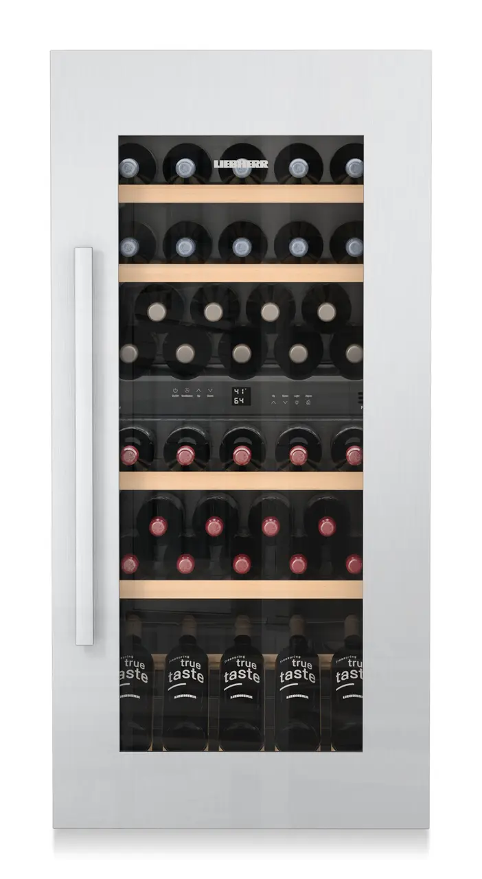 Product image, Perspective: special form, Built-in multi-temperature wine cabinet, Casing colour: silver