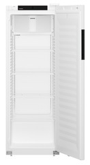 Produkt-Bild, Perspektive: gerade offen leer, Kühlgerät mit Umluftkühlung, Gehäusefarbe: Weiß, Türfarbe: Weiß