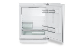 Изображение на продукта, Перспектива: Отпред, отворен, празен, Хладилник, подходящ за вграждане под плота