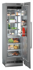 Product image, Perspective: oblique open decorated, Refrigerator with BioFresh for integrated use