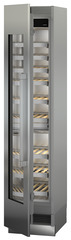 Product image, Perspective: oblique half-open empty, Built-in multi-temperature wine cabinet, Casing colour: grey