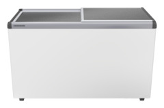 Изображение на продукта, Перспектива: Отпред, затворен, Фризерна ракла за сладолед, Цвят на корпуса: бял