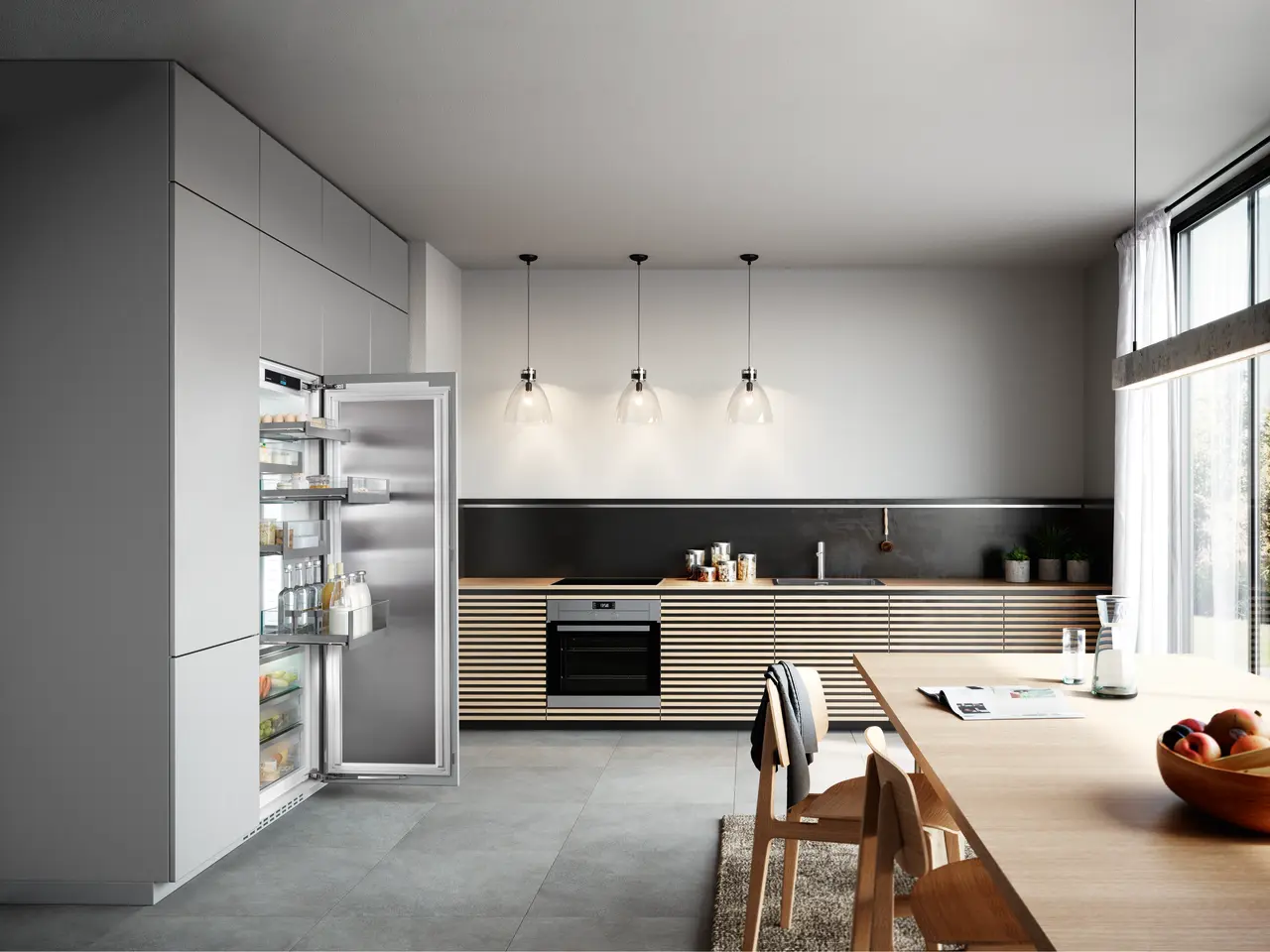 Produkt-Bild, Perspektive: Milieu, Integrierbarer Kühlschrank mit BioFresh