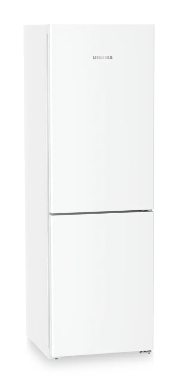 Изображение продукции, Перспектива: Под углом, с закрытой дверцей, Комбинированный холодильник-морозильник с EasyFresh и NoFrost, Цвет корпуса: белый, Цвет дверцы: белый