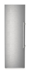 Product image, Perspective: straight closed, Freestanding freezer with NoFrost and IceTower, Casing colour: silver, Door colour: stainless steel