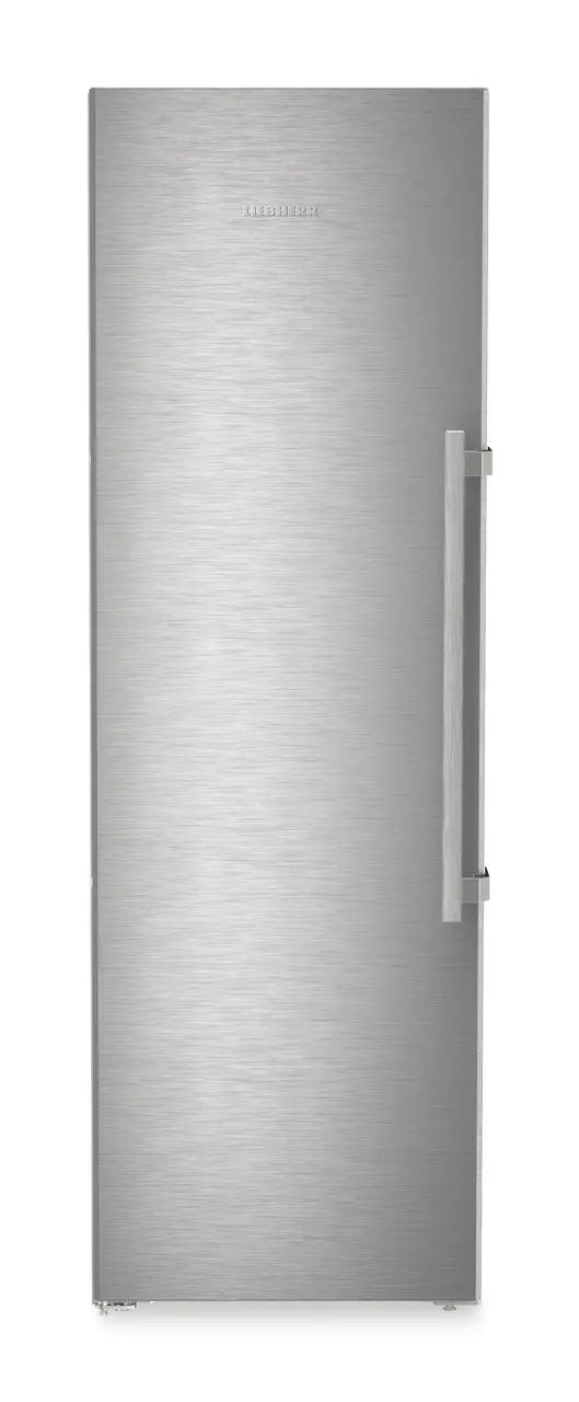 Product image, Perspective: straight closed, Freestanding freezer with NoFrost and IceTower, Casing colour: silver, Door colour: stainless steel