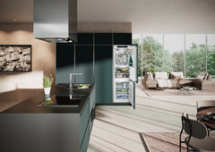 Product image, Perspective: milieu, Combined refrigerator-freezer with BioFresh and NoFrost for integrated use