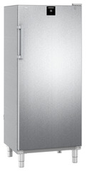 Product image, Perspective: oblique closed empty, Forced-air refrigerator, Casing colour: stainless steel, Door colour: stainless steel